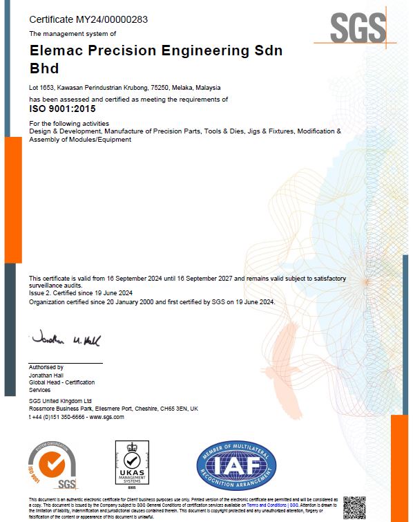 ISO 9001:2015 Certificate